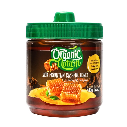 [6224009096558] Organic Nation Sidr Mountain Honey-400g