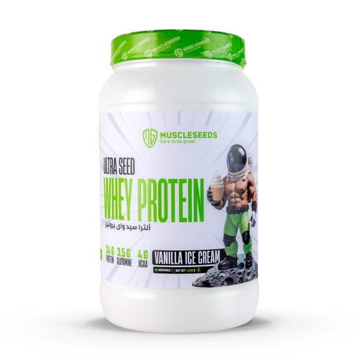 [7898588895536] Muscleseeds Ultra seed Whey Protein-30Serv-1020G-Vanilla ice Cream
