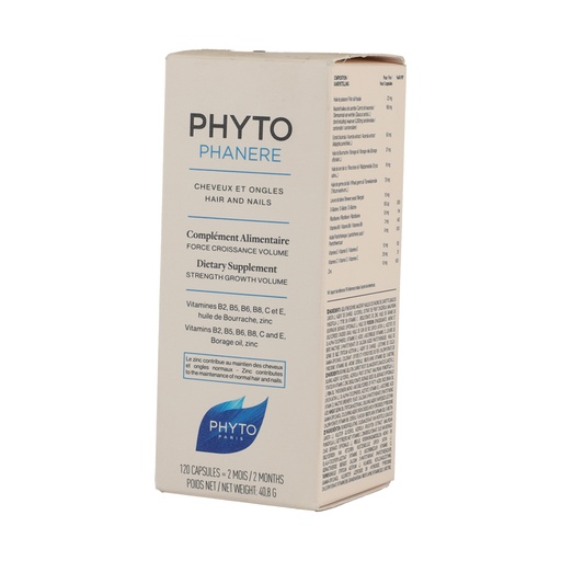 [618059018411] PHYTO Phanere Cheveux Et Ongles Hair And Nails - 120Capsules