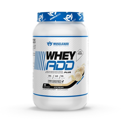 [6223007826600] Muscle Add Whey Add Plus-30Serv.-1050G-Vanilla Ice Cream