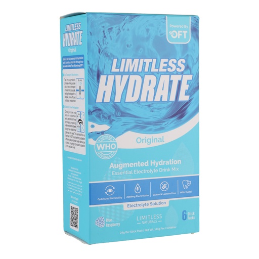 [6223012483416] Limitless Hydrate  Augmented Hydration Original -6 stick packs-144G