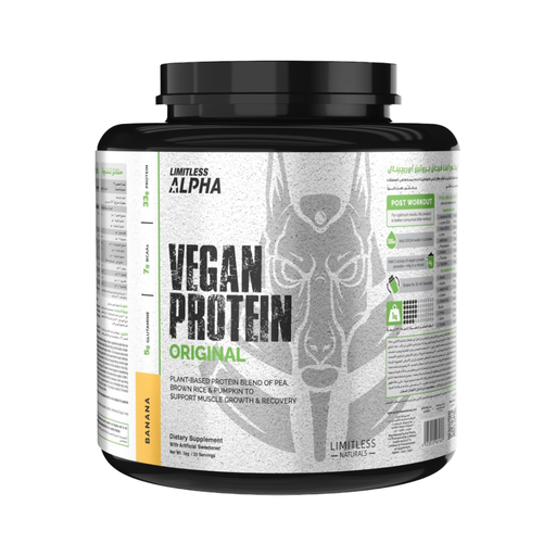[6223012481603] Limitless Vegan Protein Original-23Serv.-1KG.-Banana