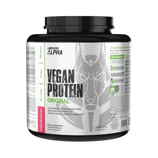 [6223012481641] Limitless Vegan Protein Original-23Serv.-1KG.-Strawberry