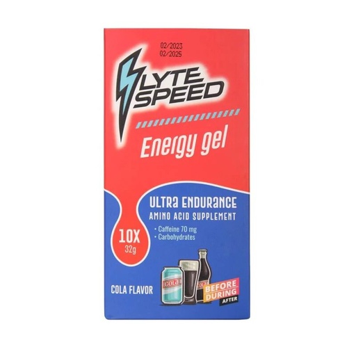 [6224010248274] Building Blox Lyte Speed Energy gel ultra endurance -10Serv-70MG-Cola