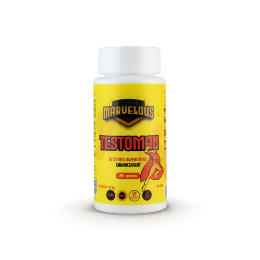 [0634240022739] Marvelous Nutrition Testoman Ultimate Alpha Male Enhancement-30Serv-128Caps