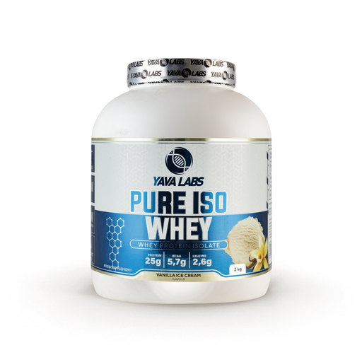 [5904365090230] Yava Labs Pure Iso Whey Protein isolate-66Serv-2KG-Vanilla ice Cream
