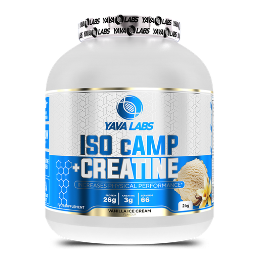 [5905488762288] Yava Labs Pure Iso Camp + Creatine increases Physical Performance-66Serv-2KG-Vanilla ice Cream