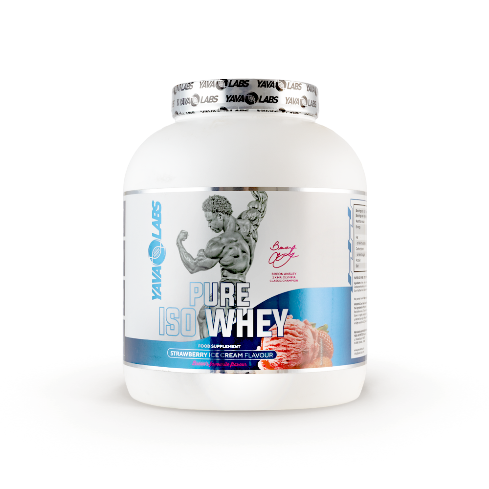 Yava Labs Pure Iso Whey Food supplement-66Serv-2KG-Strawberry Ice