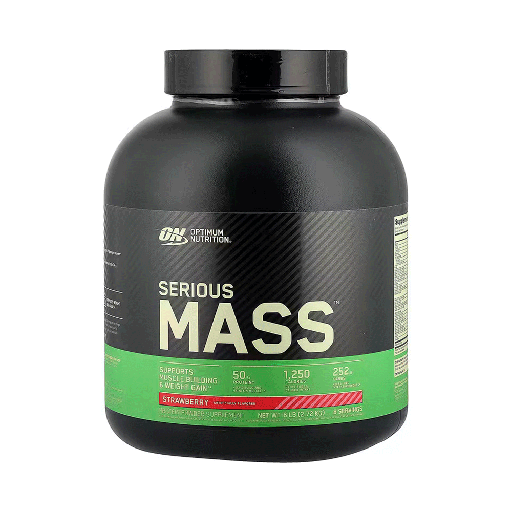 [748927023015] Optimum Nutrition Serious Mass-8Serv.-2.72KG-Strawberry