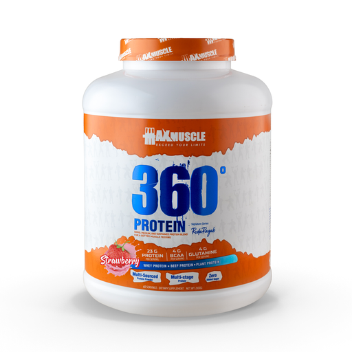 [6222023702486] Max Muscle 360 Protein Powder Reda Ragab Signature-60Serv.-2100G.-Strawberry