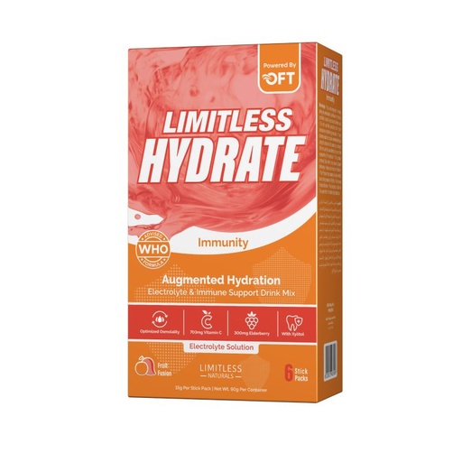 [6223012483898] Limitless Hydrate Augmented Hydration-6Serv-90G-Fruit Fusion