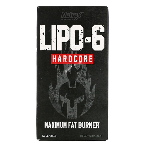 [850026029451] Nutrex Research Lipo 6 Hardcore Maximum Strength-60Serv-60Capsules
