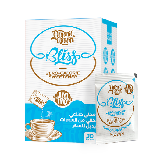 [6222023700543] Organic Nation Bliss - Zero Calorie Sweetener - 30 Sachets