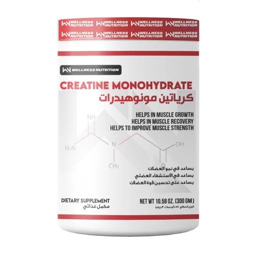 [6224002171016] Wellness Nutrition Creatine Monohydrate-60Serv-300G