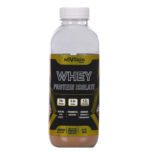 [6224009328246] Novogen whey protein isolate-1Serv.-Strawberry Milkshake