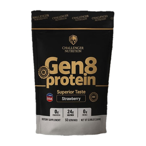 [6223007827294] Challenger Nutrition GEN 8 Protein-25Serv.-800G-Strawberry