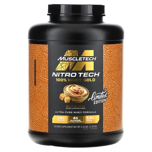 [631656717525] Muscletech Nitrotech 100% Whey Gold-68Serv.-2.23KG-Dulce De Leche