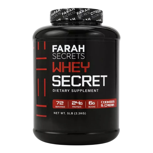[5999863320019] Farah Secrets Whey Secret 80% whey Protein-72serv.-2.3KG.-Cookies &amp; Cream