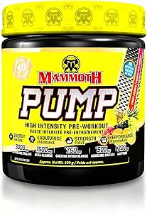 [625486103528] Mammoth Pump High Intensity Pre-Workout-30Serv.-270G-Fruit Punch