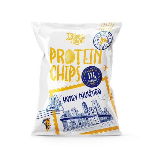 [6222023701793] Organic Nation Protein Chips-70G.-Honey Mustard
