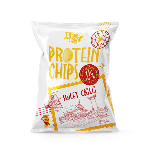[6222023701786] Organic Nation Protein Chips-70G.-Sweet Chilli