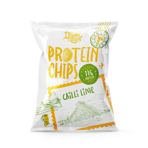 [6222023701809] Organic Nation Protein Chips-70G.-Chilli Lime