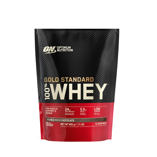 [5060245600507] Optimum Nutrition Gold Standard 100% Whey Protein-15Serv.-465G-Double Rich Chocolate