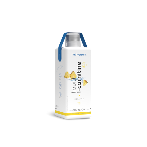 [5999107131814] Nutriversum liquid L-Carnitine-20Serv.-500ML-Pineapple