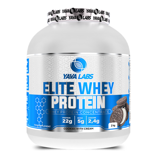 [5904365090575] Yava Labs Pure Elite Whey Protein Concentrate-66Serv-2KG-Cookies &amp; Cream