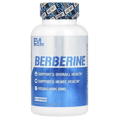 [810167100020] Evlution Nutrition Berberine 500mg-60Serv.-60 Veggie Caps