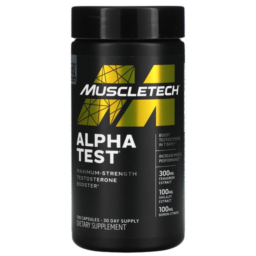 [631656606768] Muscletech Alpha Test-60Serv.-120Caps.