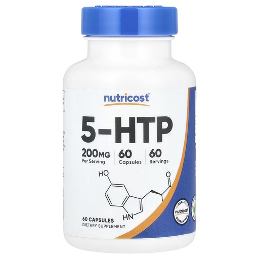 [810014675138] Nutricost 5-HTP 200mg-60Serv.-60Capsules