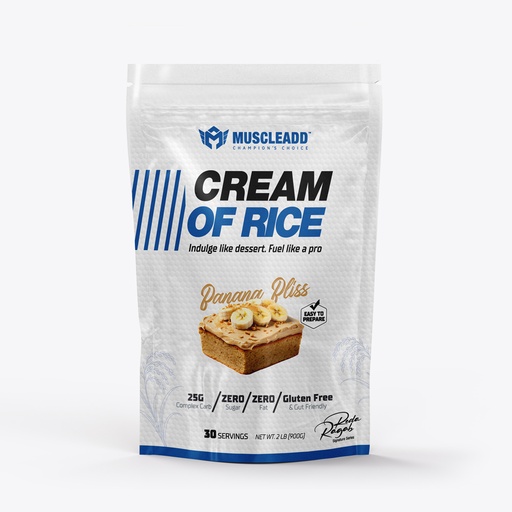 [6223007828819] Muscle Add Cream Of Rice-30Serv.-900G-Banana Bliss