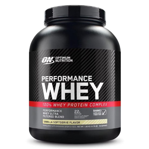 [9351978001072] Optimum Nutrition Performance 100% Whey Complex-50Serv.-1.9kg-Vanilla Softserve