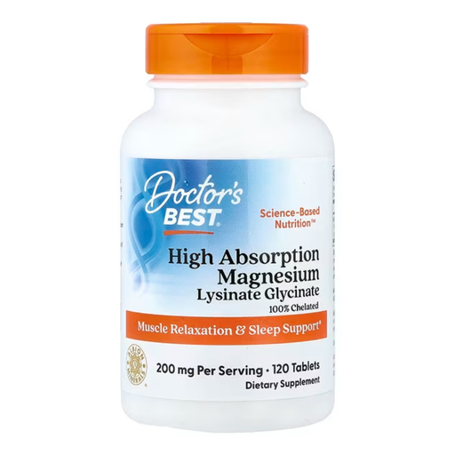 [753950000254] Doctor's Best, High Absorption Magnesium-120Serv.-120Tablets