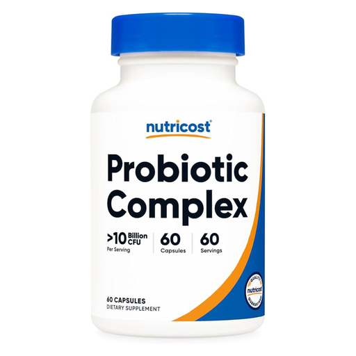 [810014675855] Nutricost Probiotic Complex (10 Billion CFU)-60Serv.-60Capsules