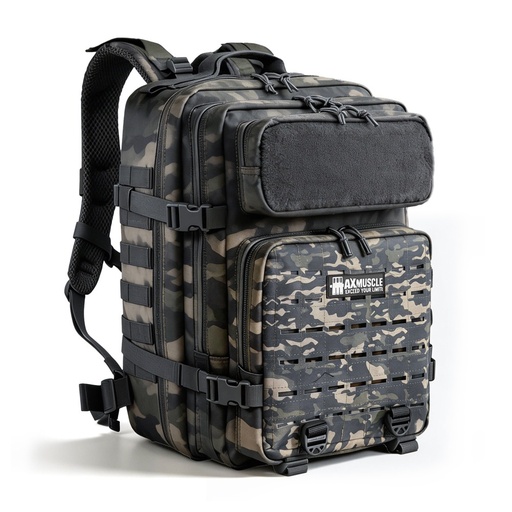 [6222023705135] Max Muscle Tactical Backpack 45L - Camouflage Dark Green