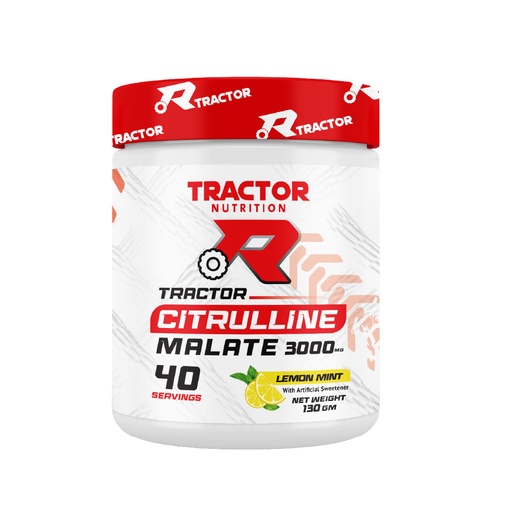 [6224009174768] Tractor Nutrition Citrulline Malate-40Serv.-120G-lemon mint