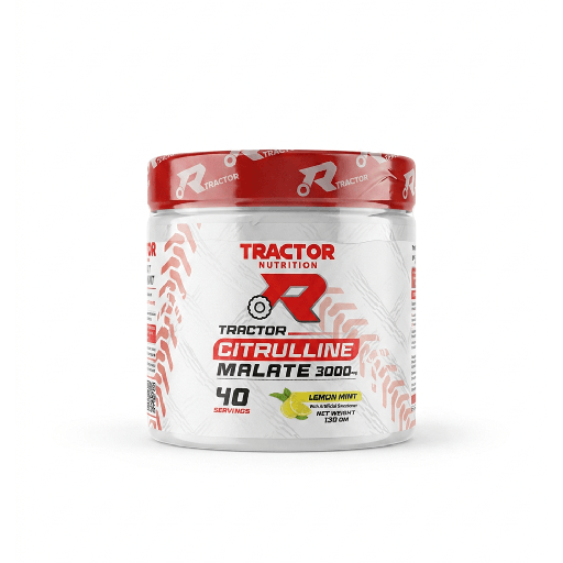 [6224009174768] Tractor Nutrition Citrulline Malate-40Serv.-120G-lemon mint