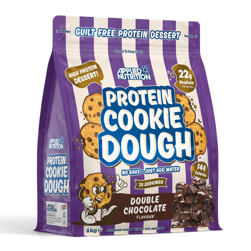 [5056555208106] Applied Nutrition Protein Cookie Dough.-25Serv.-1KG-Double Chocolate