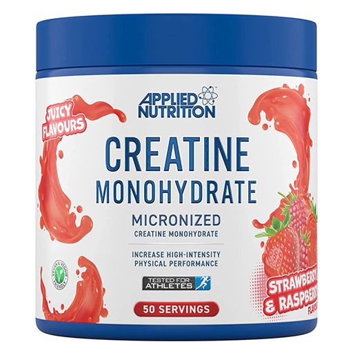 [5056555202142] Applied Nutrition Creatine Monohydrate.-50Serv.-250G-Strawberry &amp; Raspberry