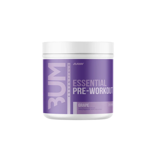 [850057175691] RAW Essential Pre-Workout Powder.-30Serv-Grape