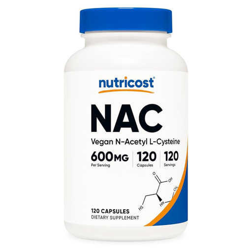 [810014675367] Nutricost N-Acetyl L-Cysteine (NAC) 600mg.-120 Vege Caps