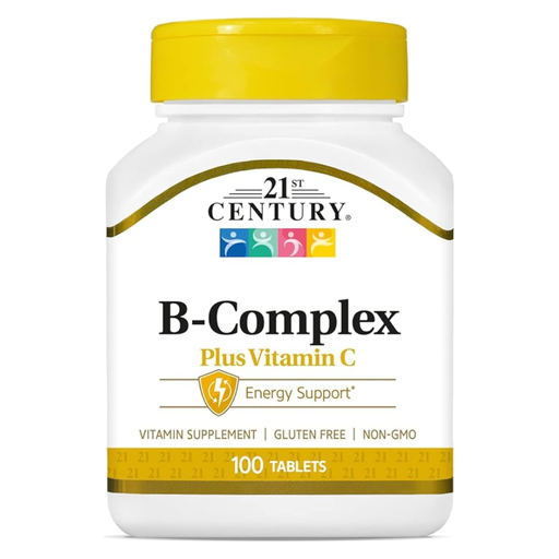 [740985226681] 21st Century Healthcare B Complex Plus Vitamin C.-100 Tablets