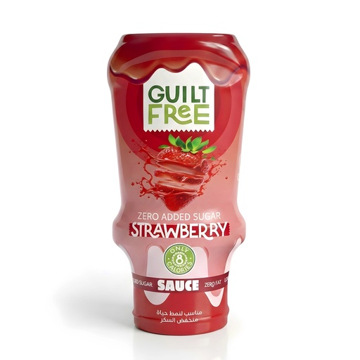 [6222023704664] Organic Nation Guilt Free Sauce - Zero Added Sugar - Strawberry - 350Ml