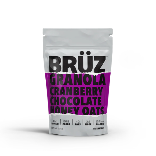 [7451106946014] Bruz Granola Cranberry Chocolate Honey oats.-320G