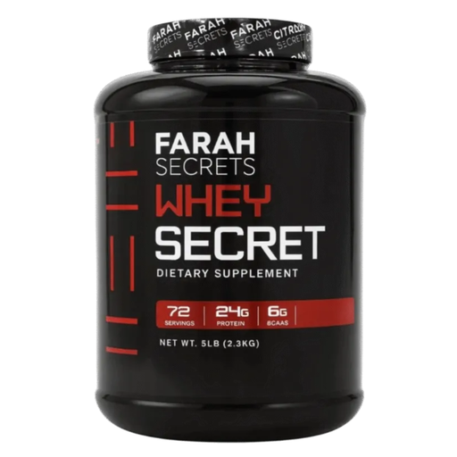[5999863320026] Farah Secrets Whey Secret 80% whey Protein-72serv.-2.3KG.-Vanilla