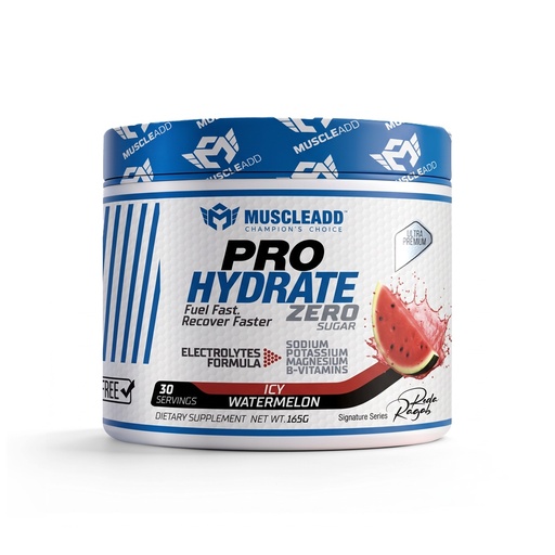 [6223007828956] Muscle Add ProHydrate Zero Sugar-30Serv.-165G.-Icy Watermelon