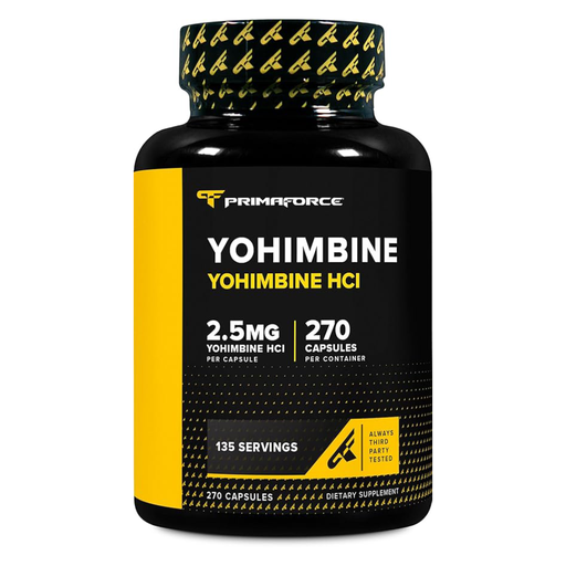 [811445020733] PrimaForce Yohimbine HCl 2.5mg.-135Serv.-270 Capsules