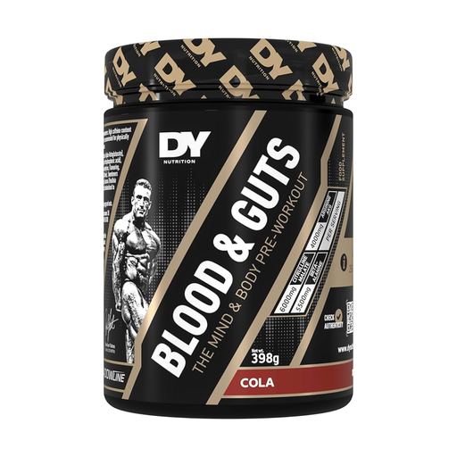 [5060763896888] Dy Nutrition Blood&amp;Guts The Mind&amp;Body Pre-workout-20Serv.-380G.-Cola